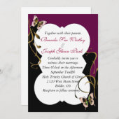 Moderne Hochzeits-Einladung Einladung (Vorne/Hinten)