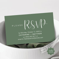 Moderne Hochzeits-Einladungen RSVP-Erinnerung