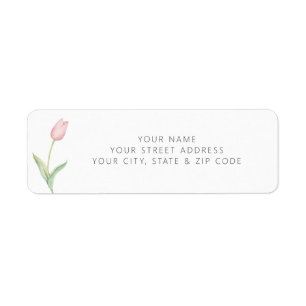 Moderne Hochzeits-Party-Registrierung mit rosa Tul