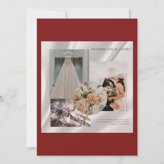 Moderne Hochzeits-Visuelle Layout-Stimmungsboard-F (Vorderseite)