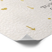 Moderne Hochzeits-Willkommensschild mit QR-Code in Poster (Ecke)