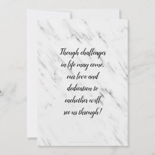 Moderne Hochzeitsänderung von Plänen verschoben st Einladung (Rückseite)