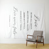 Moderne Hochzeitsbanner-Kulisse Wandteppich (Beispiel (Horizontal))
