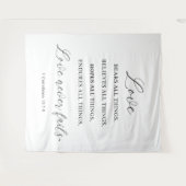 Moderne Hochzeitsbanner-Kulisse Wandteppich (Vorderseite (Horizontal))