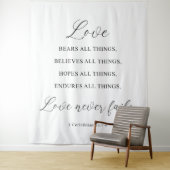 Moderne Hochzeitsbanner-Kulisse Wandteppich (Beispiel)