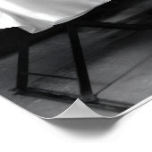 Moderne Hochzeitsbegrüßung mit Foto-Schild Poster (Ecke)