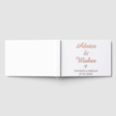 Moderne Hochzeitsberatung und Wünsche für den Brau Gästebuch (Voll)