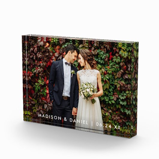 Moderne Hochzeitsbrücke und Foto-Block Fotoblock (Rechts)