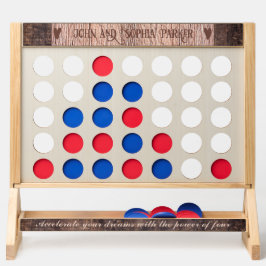 Moderne Hochzeitscoupenne Liebe Holzkunststoff