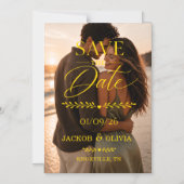 Moderne Hochzeitsdatum-Gestaltung Save The Date Magneteinladung (Vorderseite)