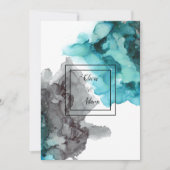 Moderne Hochzeitseinladung Abstrakt Einladung (Vorderseite)