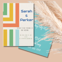 Moderne Hochzeitseinladung