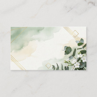 Moderne Hochzeitseinladung in Salbeigrün | Minimal Begleitkarte
