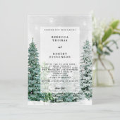 moderne Hochzeitseinladung Winterfeste Einladung (Stehend Vorderseite)