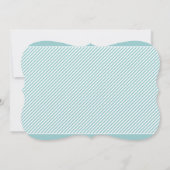 Moderne Hochzeitseinladungen Einladung (Rückseite)