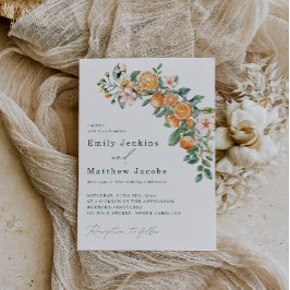 Moderne Hochzeitseinladungen für Citrus Einladung