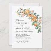 Moderne Hochzeitseinladungen für Citrus Einladung (Vorderseite)