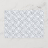 Moderne Hochzeitsempfangskarte | Verspätung Begleitkarte (Rückseite)