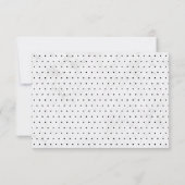 Moderne Hochzeitsempfehlung aus Marmor und Schwarz Einladung (Rückseite)