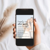 Moderne Hochzeitsempfehlung für Foto Ankündigung