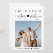 Moderne Hochzeitsempfehlung für Foto Einladung (Vorne/Hinten)