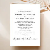 Moderne Hochzeitsempfehlung für Foto Save The Date