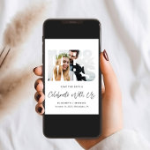 Moderne Hochzeitsempfehlung für Foto Save The Date