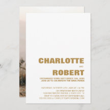 Moderne Hochzeitsempfehlung für kundenspezifisches