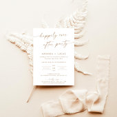 Moderne Hochzeitsempfehlung für neutrale Hochzeits Einladung
