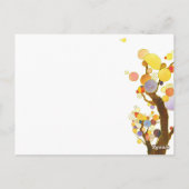 Moderne Hochzeitsempfehlung Postkarte (Rückseite)