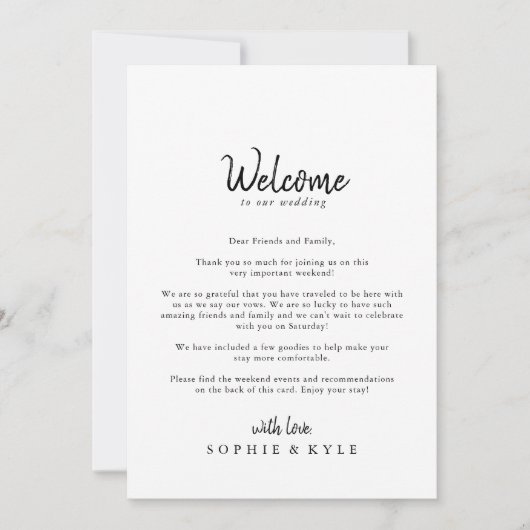 Moderne Hochzeitserklärung (Vorderseite)