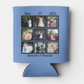 Moderne Hochzeitsfeier 9 FotoCollage Dosenkühler (Vorderseite)