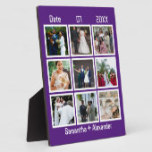 Moderne Hochzeitsfeier 9 FotoCollage Fotoplatte (Seite)