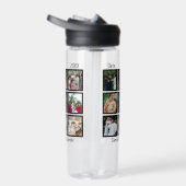 Moderne Hochzeitsfeier 9 FotoCollage Trinkflasche (Rechts)