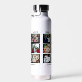 Moderne Hochzeitsfeier 9 FotoCollage Trinkflasche (Rechts)