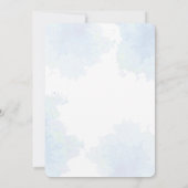 Moderne Hochzeitsfeier am Strand, tropische Hochze Einladung (Rückseite)