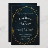 Moderne Hochzeitsfeier Einladung (Vorne/Hinten)