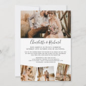 Moderne Hochzeitsfeier gerade verheiratet 5 Fotos Ankündigung (Rückseite)