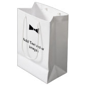 Moderne Hochzeitsfeier mit angepasster Tasche - Hi Mittlere Geschenktüte (Vorderseite Schrägansicht)