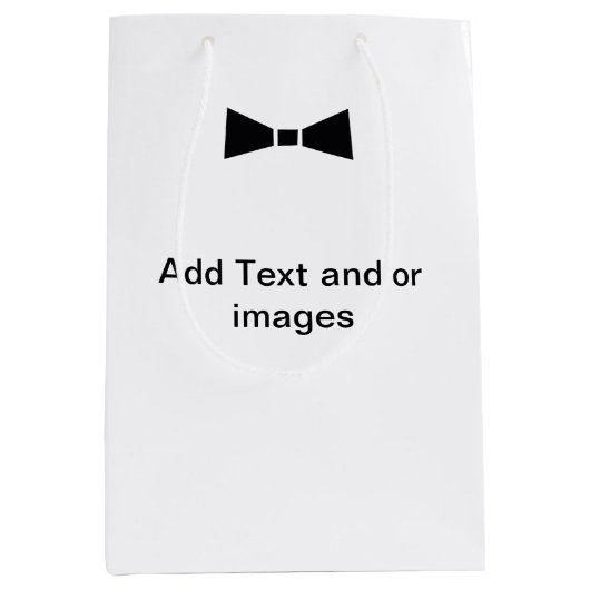 Moderne Hochzeitsfeier mit angepasster Tasche - Hi Mittlere Geschenktüte (Vorderseite)