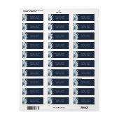 Moderne Hochzeitsfeier mit blauer Blütenblüte (Vorne)