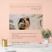 Moderne Hochzeitsfeier mit Elegant Acrylschild (Hochzeit)