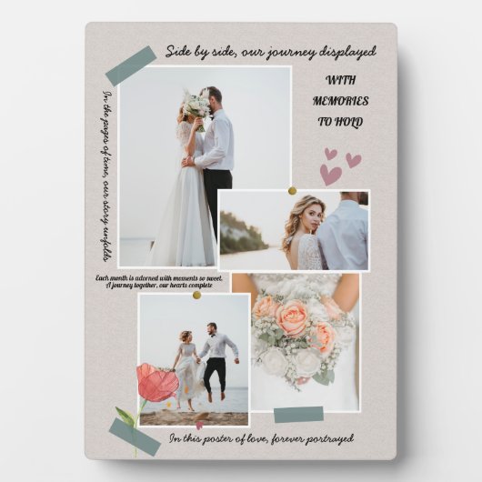 Moderne Hochzeitsfeier mit frisch vermähltem Foto Fotoplatte (Vorderseite)