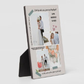 Moderne Hochzeitsfeier mit frisch vermähltem Foto Fotoplatte (Seite)