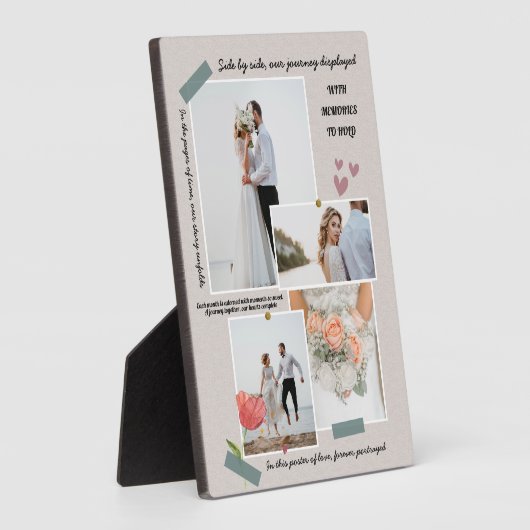 Moderne Hochzeitsfeier mit frisch vermähltem Foto Fotoplatte (Seite)