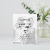 Moderne Hochzeitsfeier mit weißem Foto (Stehend Vorderseite)