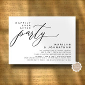 Moderne Hochzeitsfeier nach dem Party glücklich Einladung