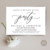 Moderne Hochzeitsfeier nach dem Party glücklich Einladung