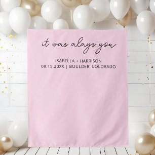 Moderne Hochzeitsfeier Willkommene Custom Boho Wed Wandteppich