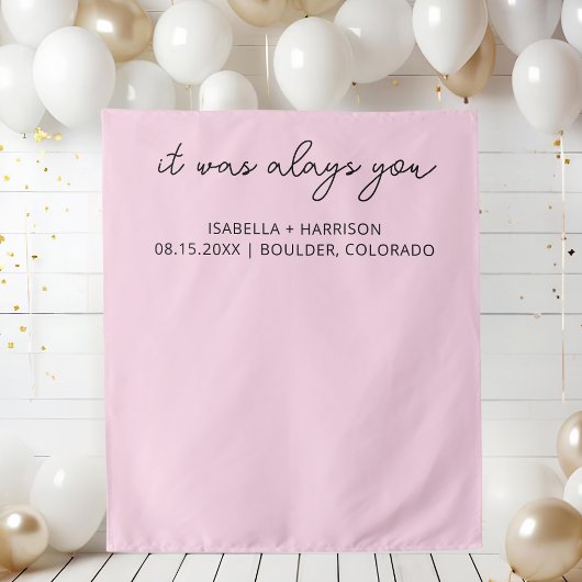 Moderne Hochzeitsfeier Willkommene Custom Boho Wed Wandteppich